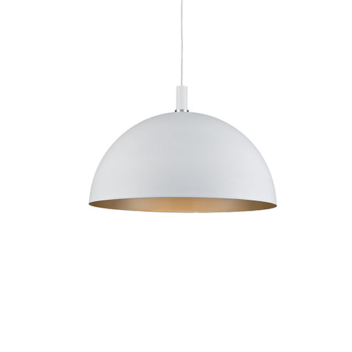 Kuzco Lighting - 492332-WH/GD - One Light Pendant - Archibald - White With Gold Detail
