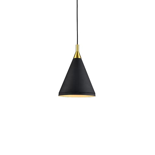 Kuzco Lighting - 492710-BK/GD - One Light Pendant - Dorothy - Black With Gold Detail