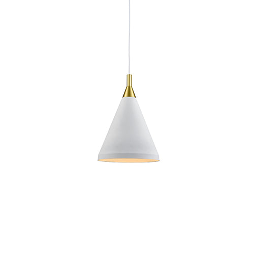 Kuzco Lighting - 492710-WH/GD - One Light Pendant - Dorothy - White With Gold Detail