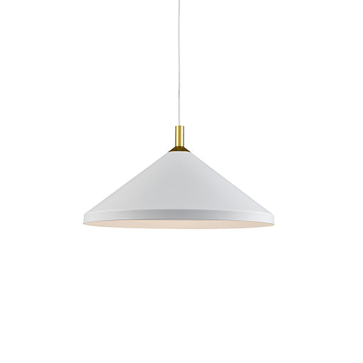 Kuzco Lighting - 493118-WH/GD - One Light Pendant - Dorothy - White With Gold Detail