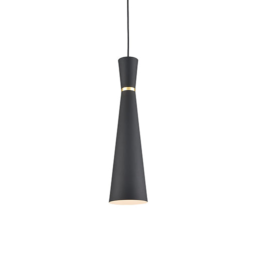 Kuzco Lighting - 493206-BK/GD - One Light Pendant - Vanderbilt - Black With Gold Detail