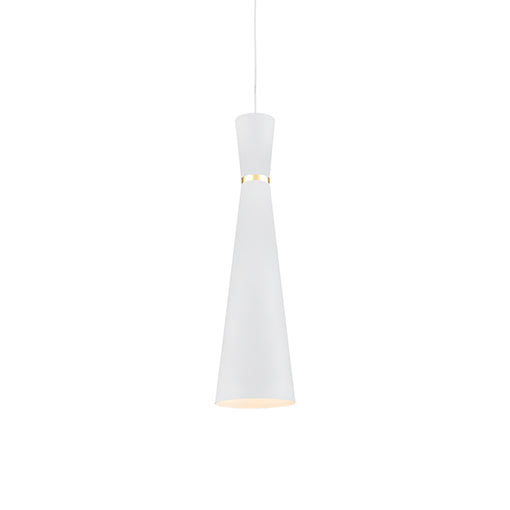 Kuzco Lighting - 493206-WH/GD - One Light Pendant - Vanderbilt - White With Gold Detail