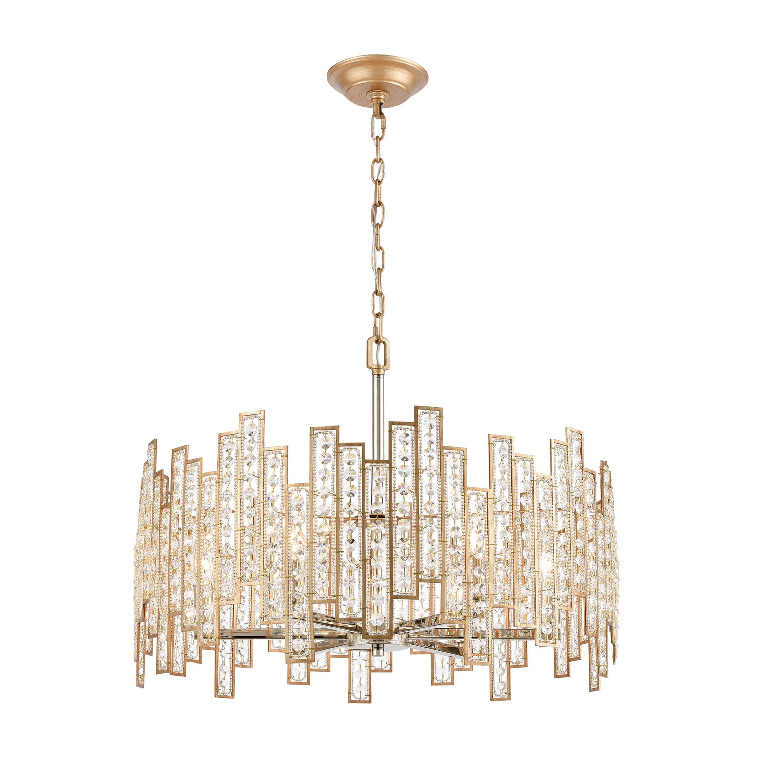 ELK Home - 12135/6 - Six Light Chandelier - Equilibrium - Matte Gold