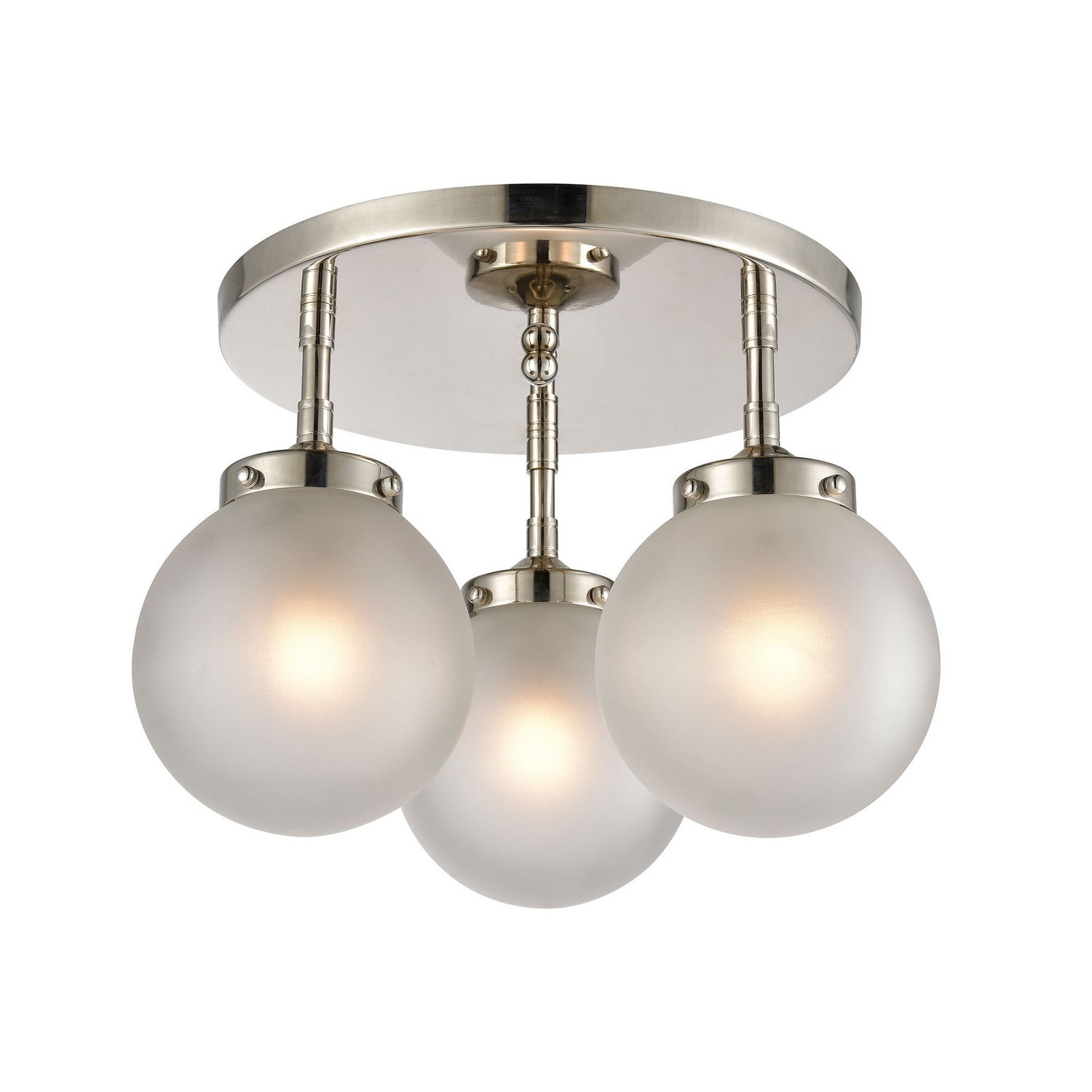 ELK Home - 15362/3 - Three Light Semi Flush Mount - Boudreaux - Polished Nickel