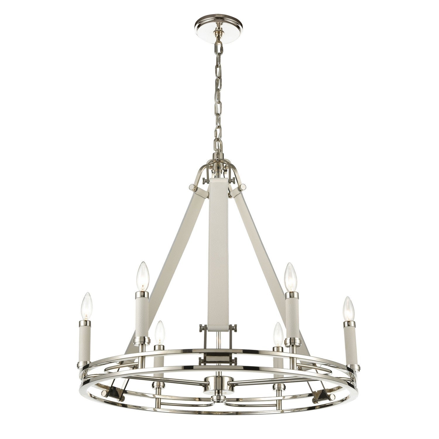 ELK Home - 16352/6 - Six Light Chandelier - Bergamo - Polished Nickel