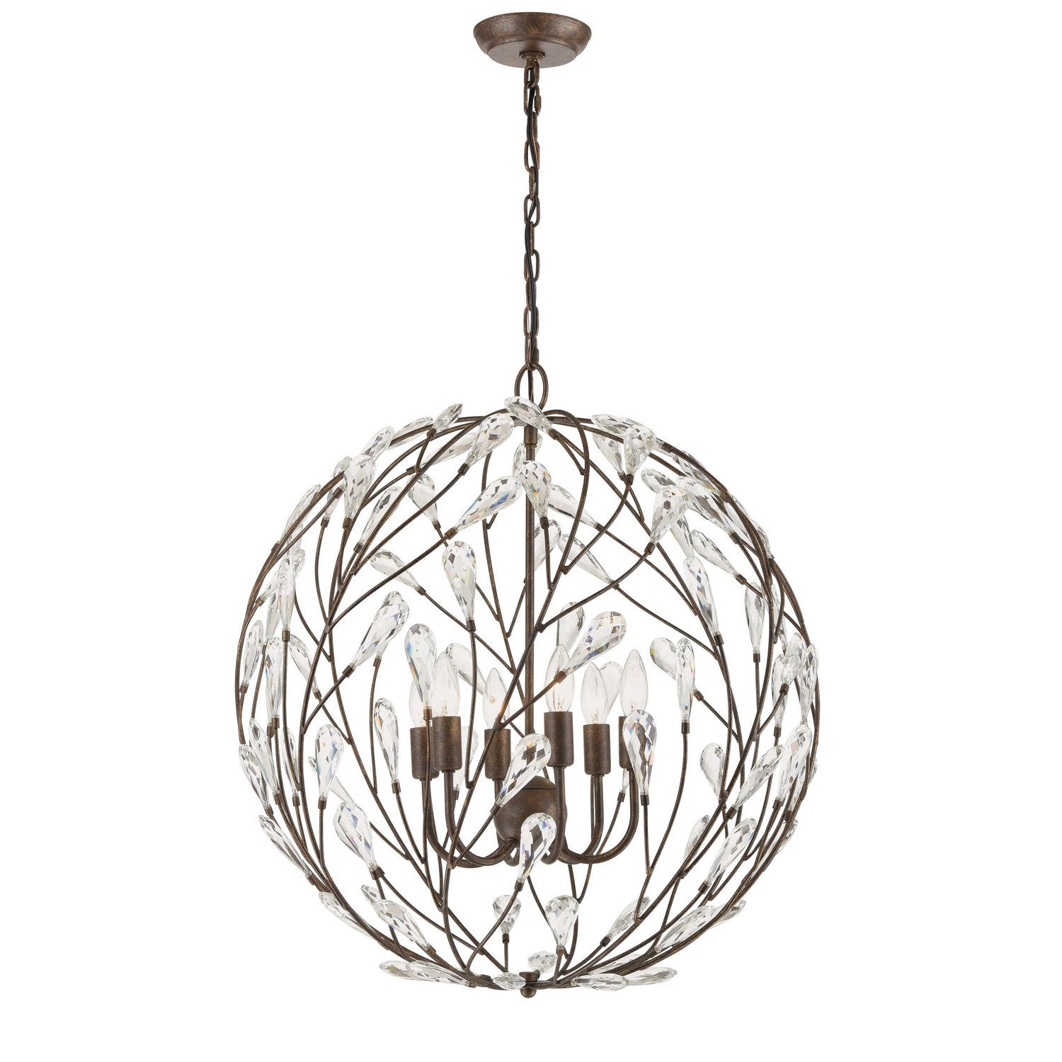 ELK Home - 18258/6 - Six Light Chandelier - Crislett - Sunglow Bronze