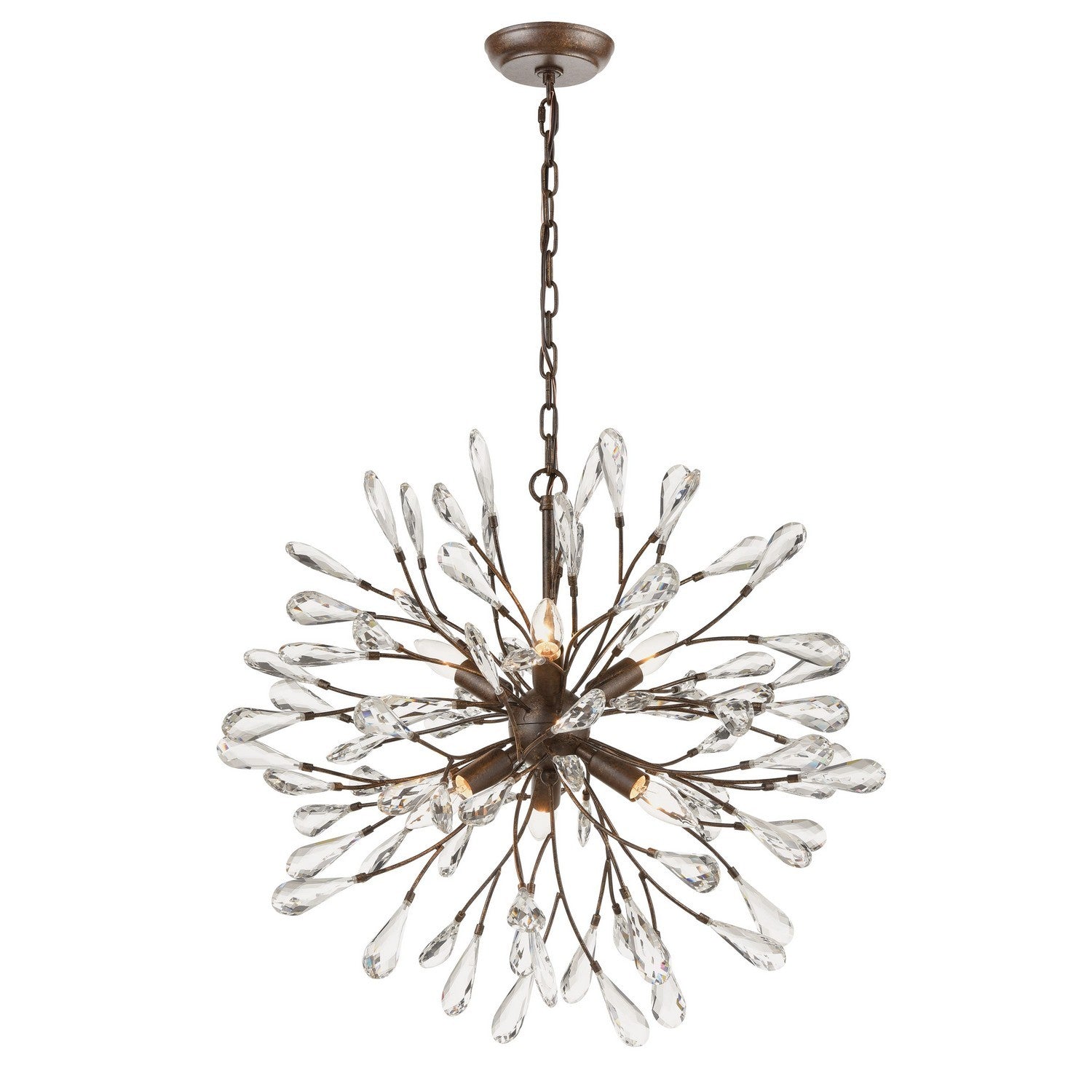 ELK Home - 18287/6 - Six Light Chandelier - Crislett - Sunglow Bronze