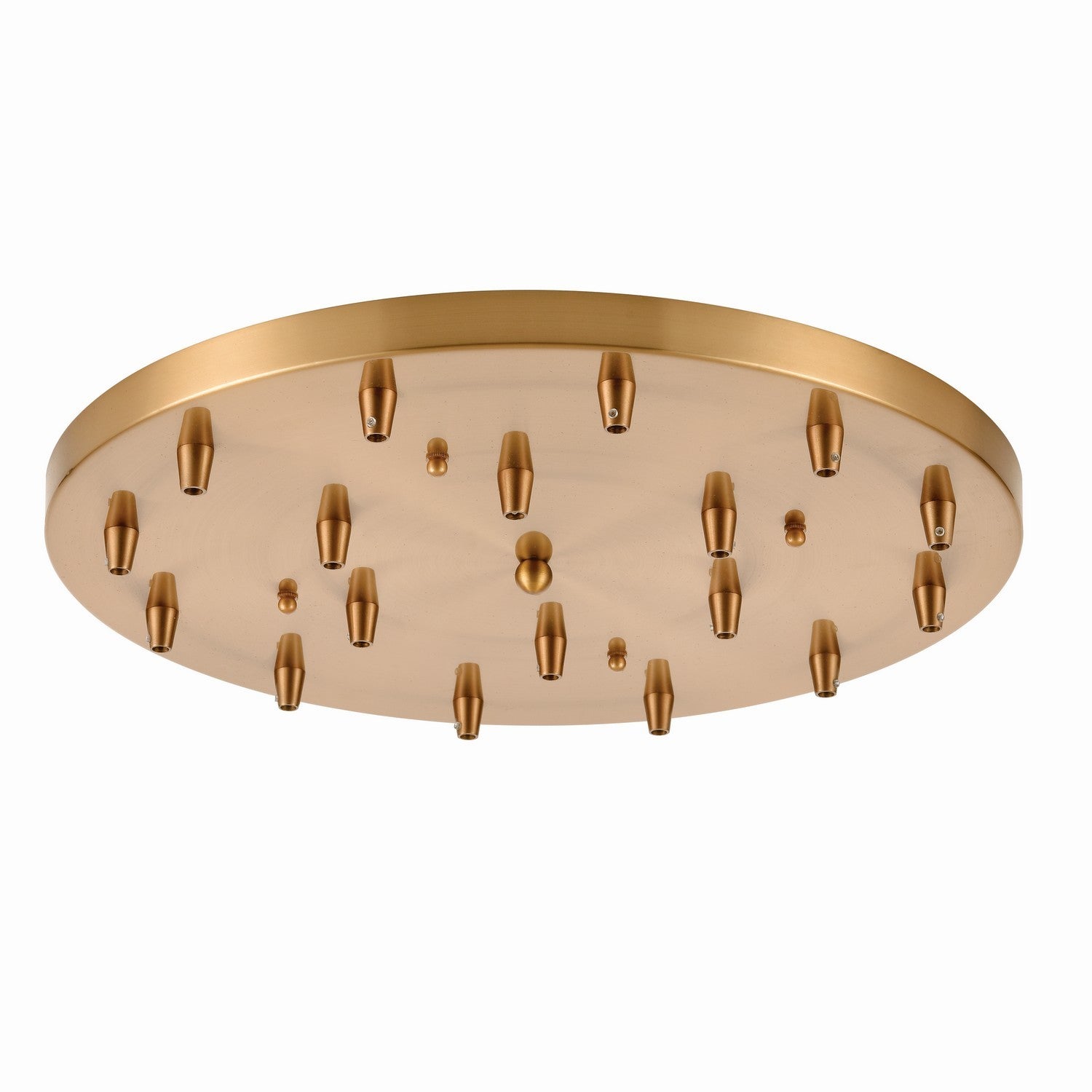 ELK Home - 18R-SB - Pan Only, 18-Light Round - Pendant Options - Satin Brass