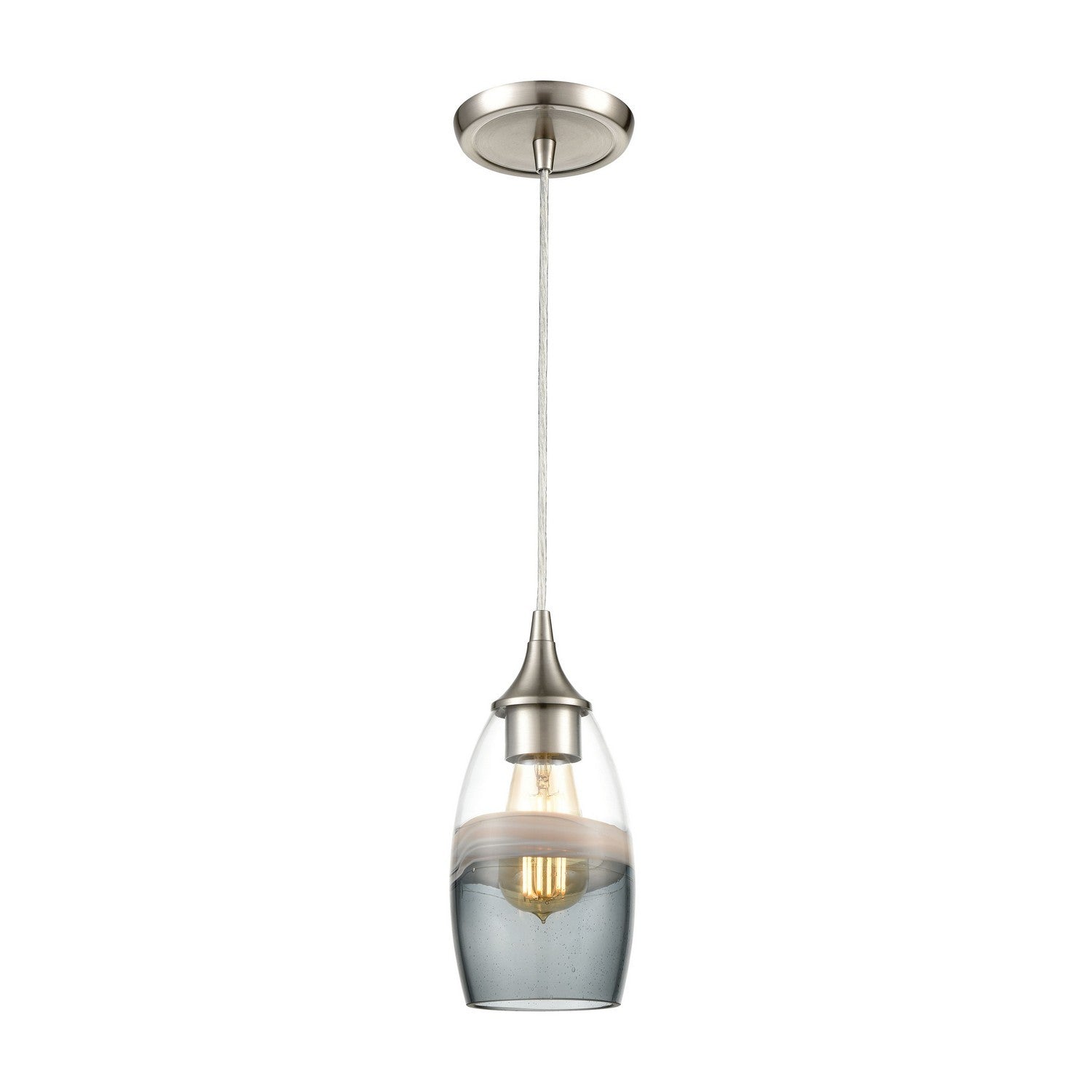 ELK Home - 25098/1 - One Light Mini Pendant - Sutter Creek - Satin Nickel