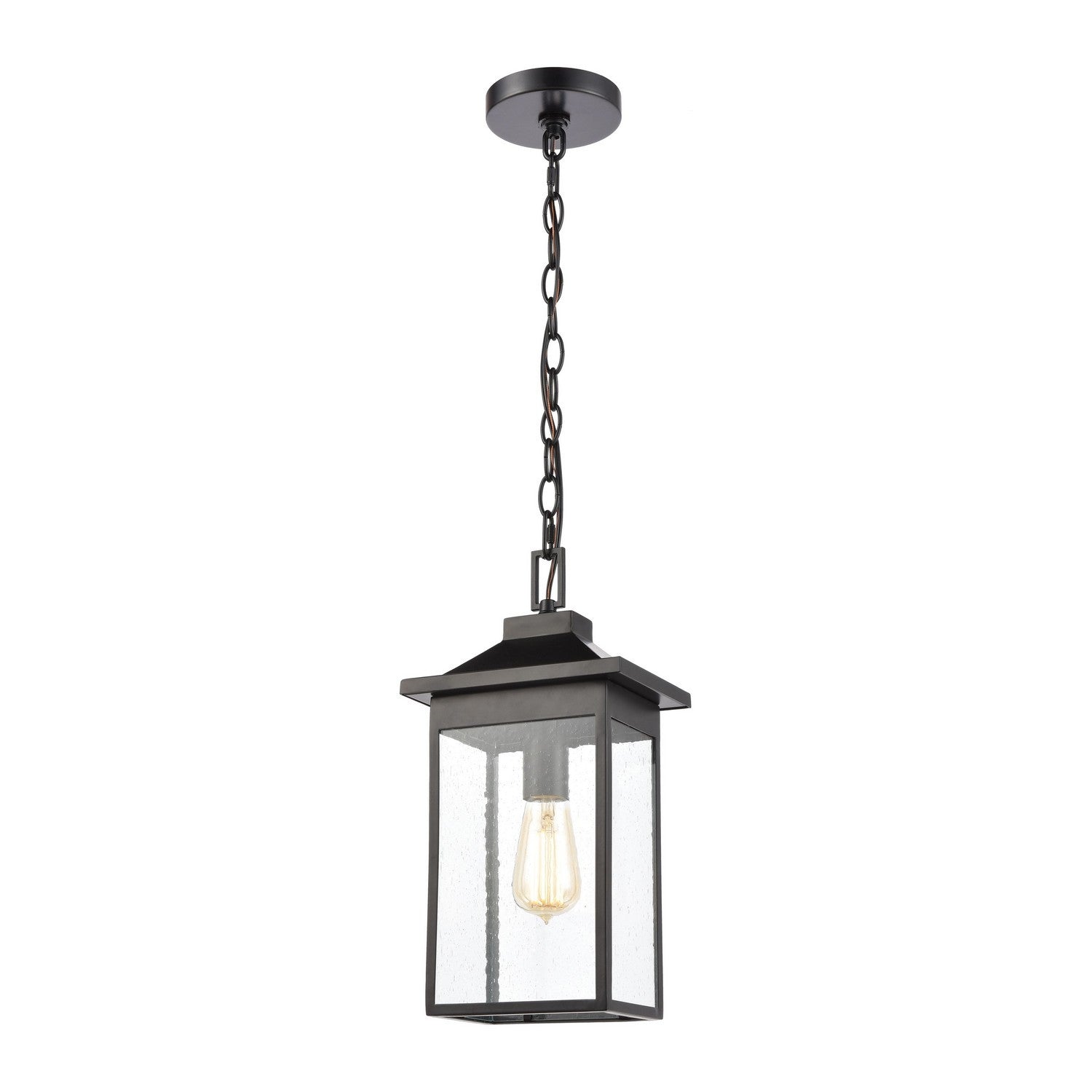 ELK Home - 46703/1 - One Light Outdoor Pendant - Lamplighter - Matte Black