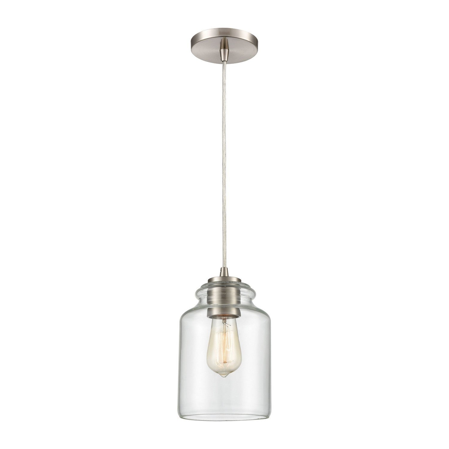 ELK Home - 85213/1 - One Light Mini Pendant - Josie - Satin Nickel