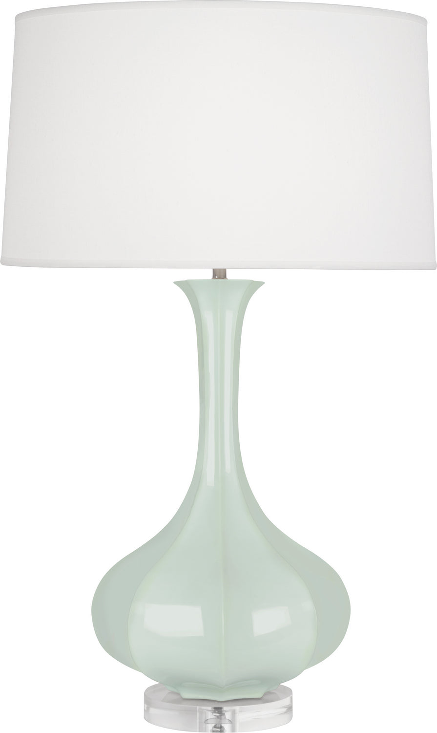 Robert Abbey - CL996 - One Light Table Lamp - Pike - Celadon Glazed Ceramic w/Lucite Base