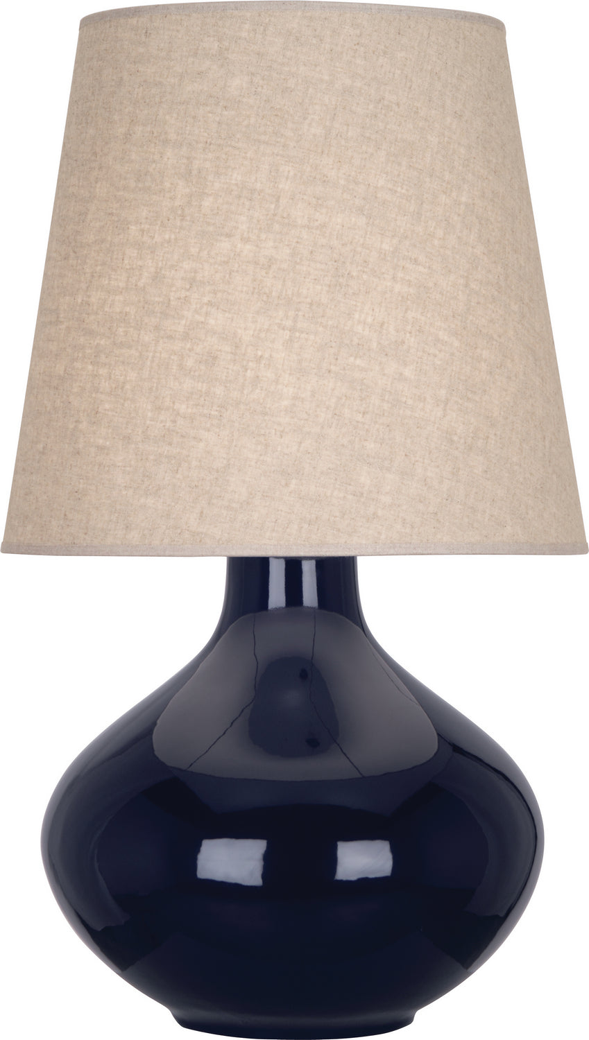 Robert Abbey - MB991 - One Light Table Lamp - June - Midnight Blue Glazed Ceramic