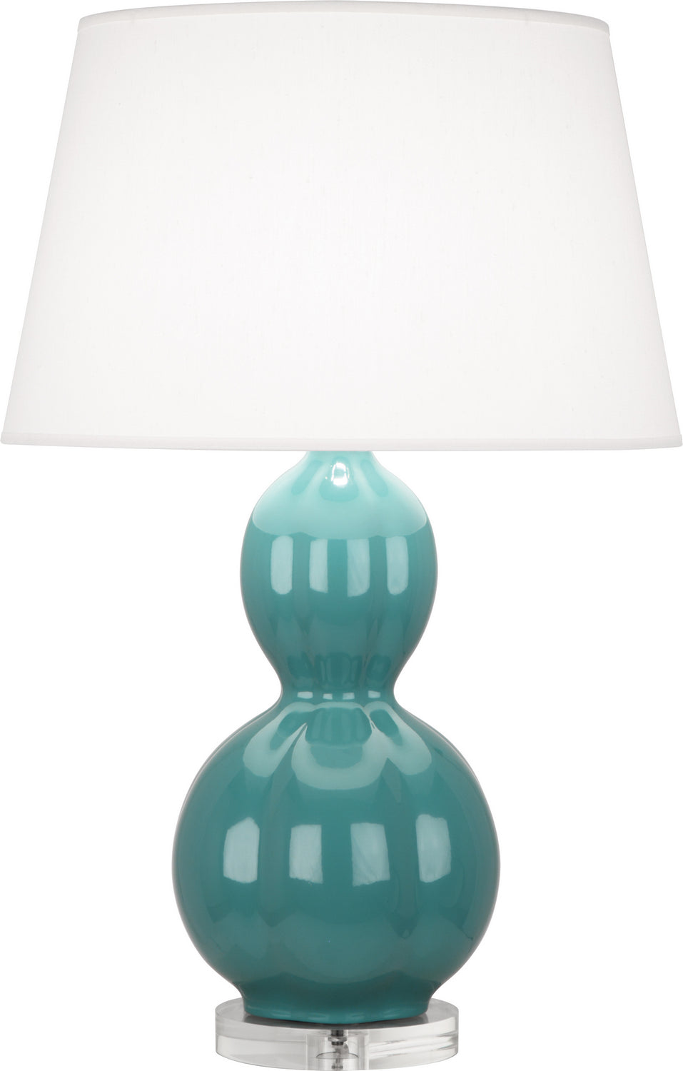 Robert Abbey - MT997 - One Light Table Lamp - Williamsburg Randolph - Blue Green Glazed Ceramic w/Lucite Base