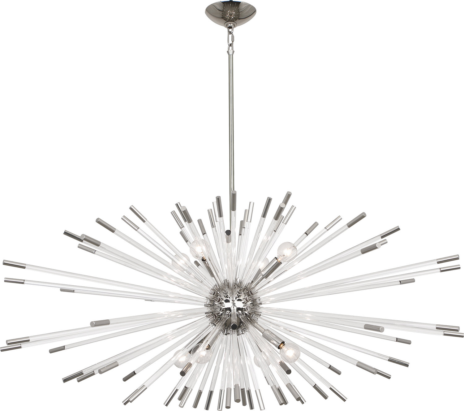 Robert Abbey - S1200 - Eight Light Chandelier - Andromeda - Polished Nickel