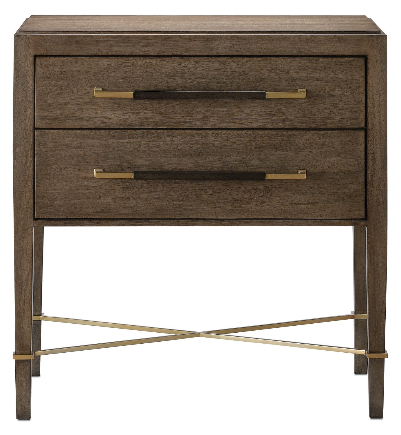 Nightstand from the Verona collection in Chanterelle/Coffee/Champagne finish