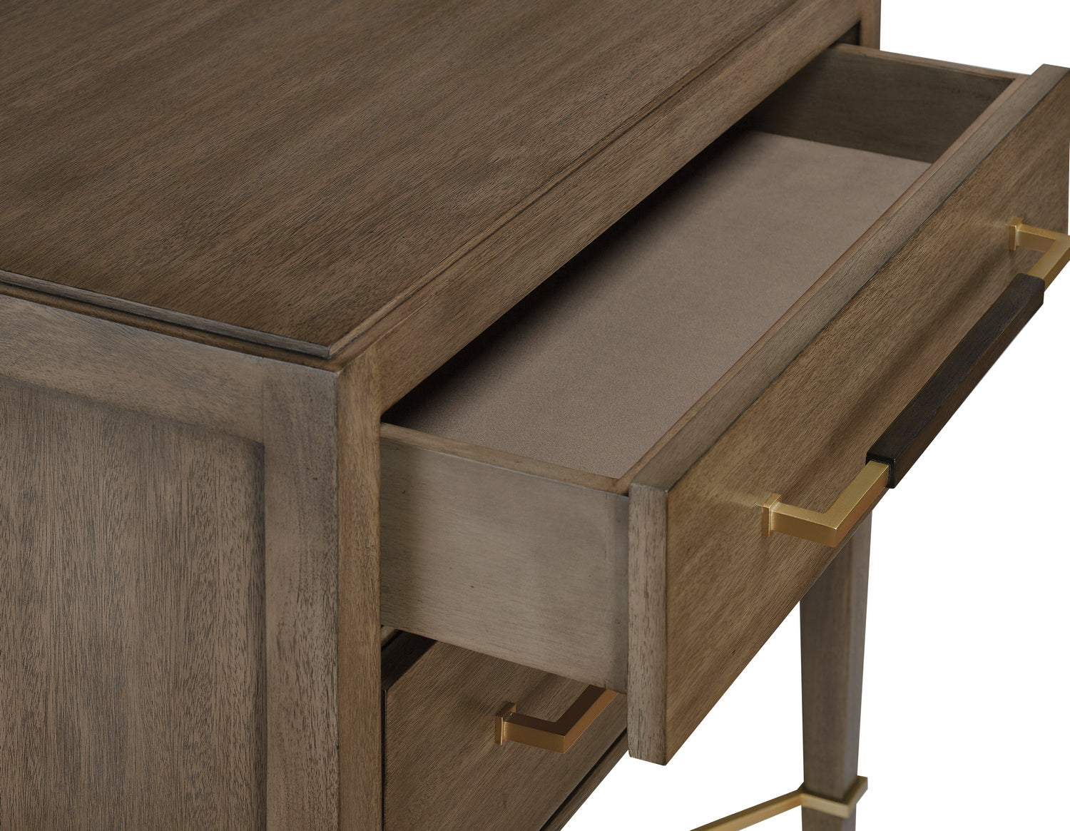 Nightstand from the Verona collection in Chanterelle/Coffee/Champagne finish