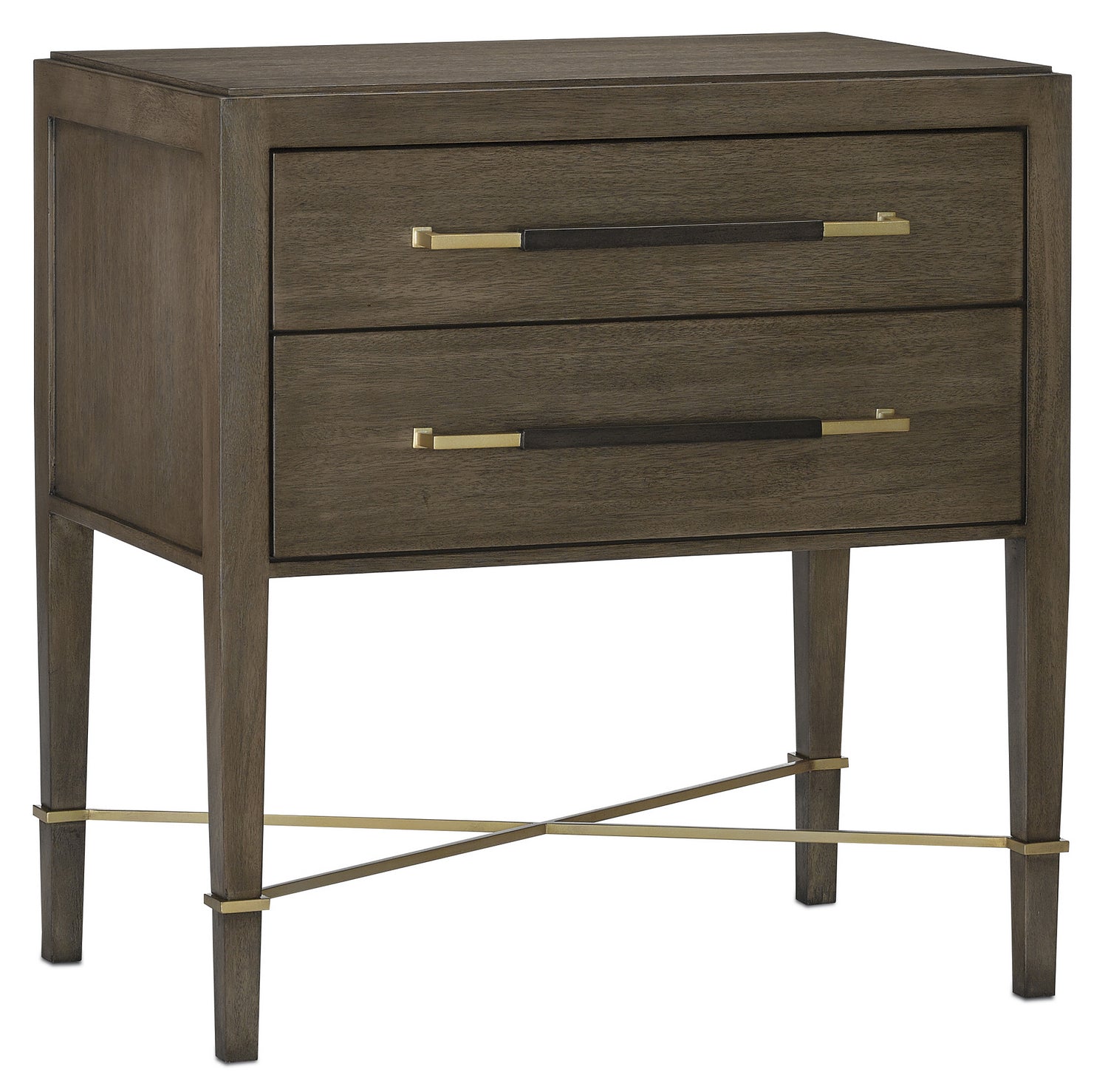 Nightstand from the Verona collection in Chanterelle/Coffee/Champagne finish