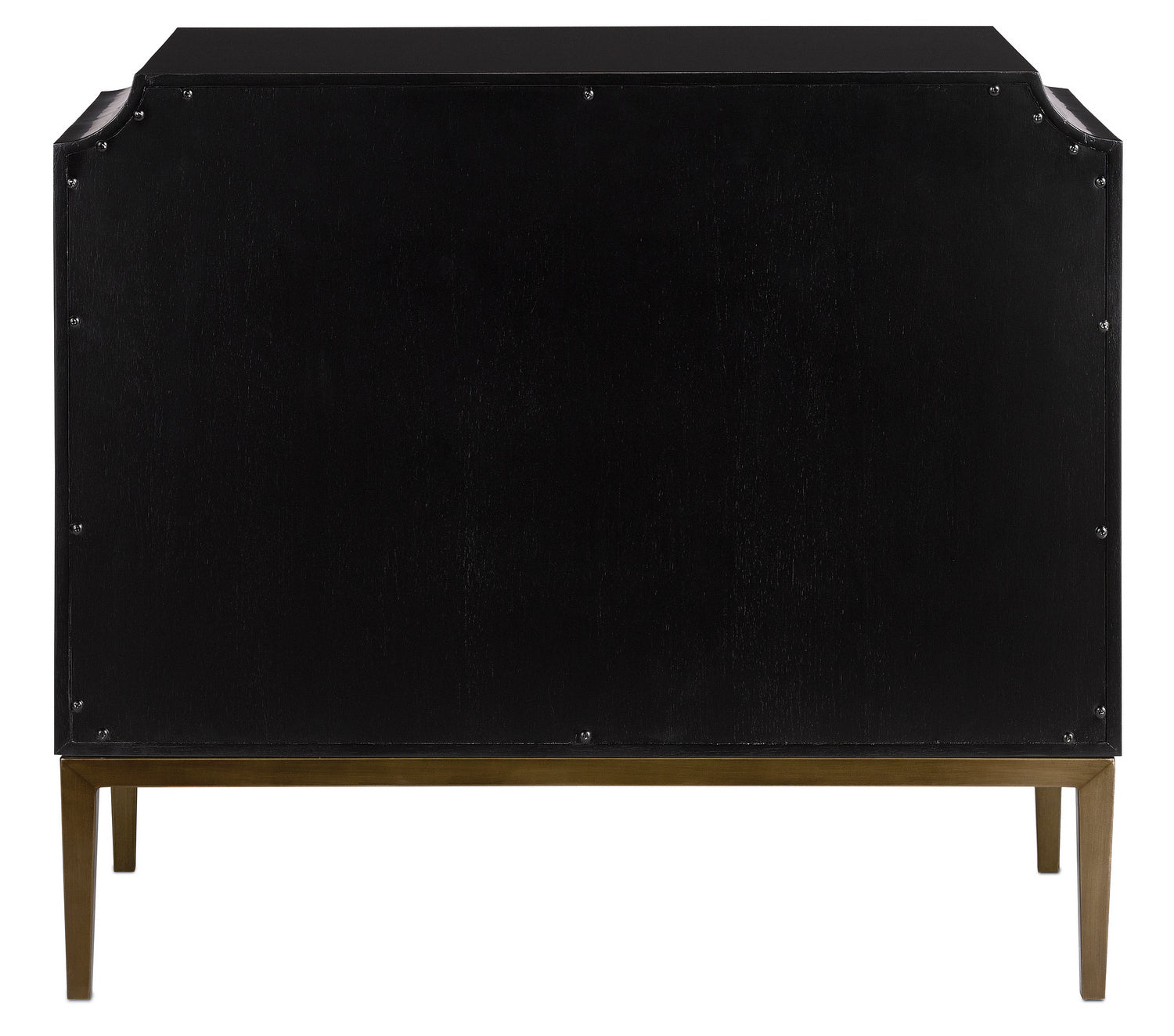 Chest from the Kallista collection in Dark Sapphire/Caviar Black/Antique Brass finish