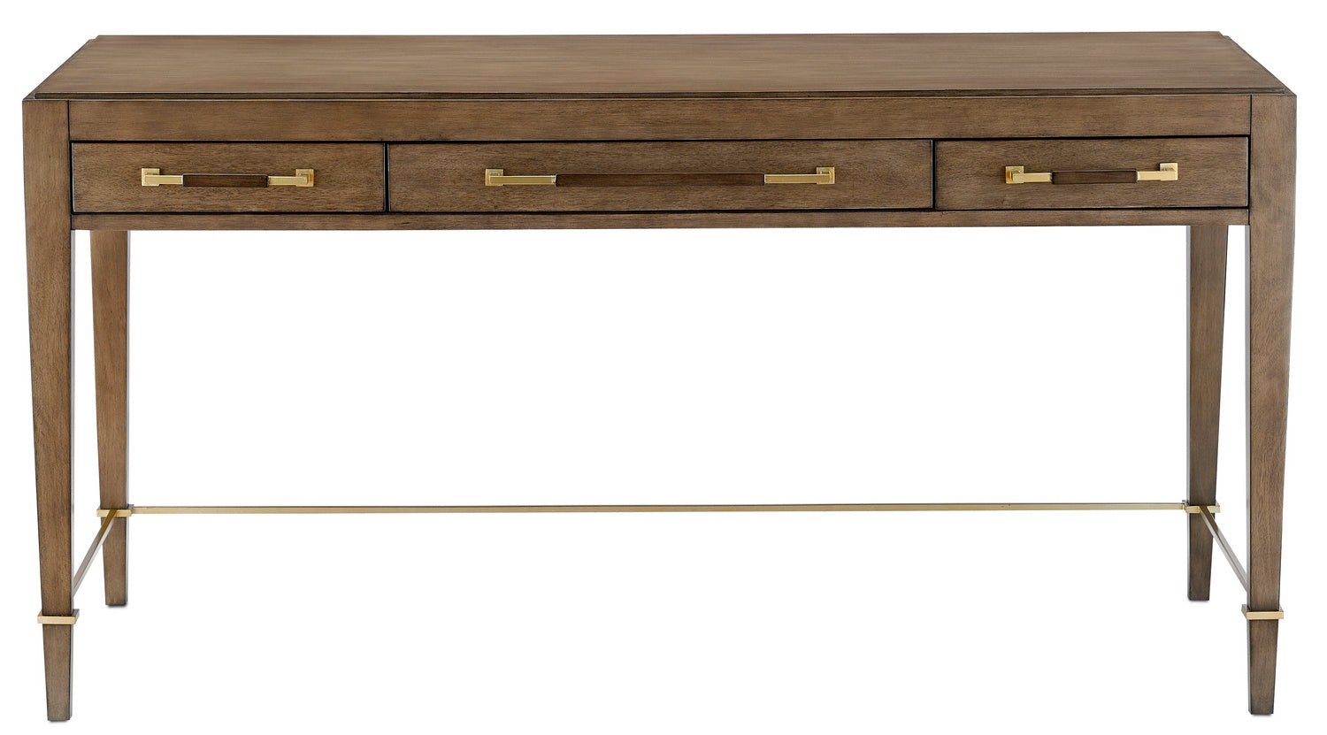 Desk from the Verona collection in Chanterelle/Coffee/Champagne finish