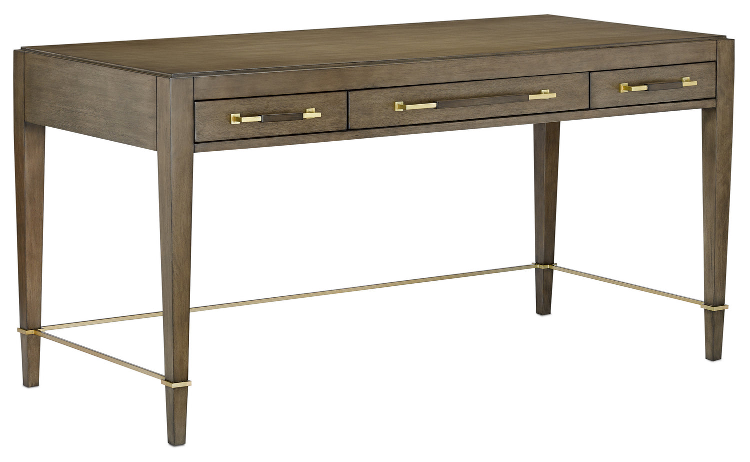 Desk from the Verona collection in Chanterelle/Coffee/Champagne finish