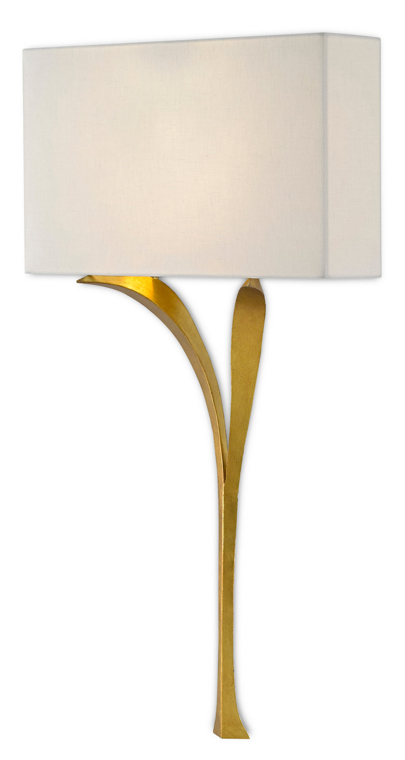 One Light Wall Sconce from the Choisy collection in Antique Gold Leaf finish