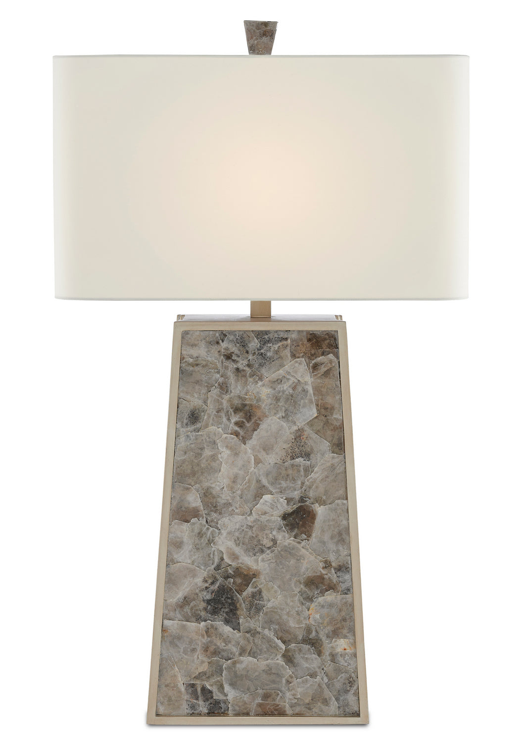 One Light Table Lamp from the Calloway collection in Light Mica/Silver Leaf finish