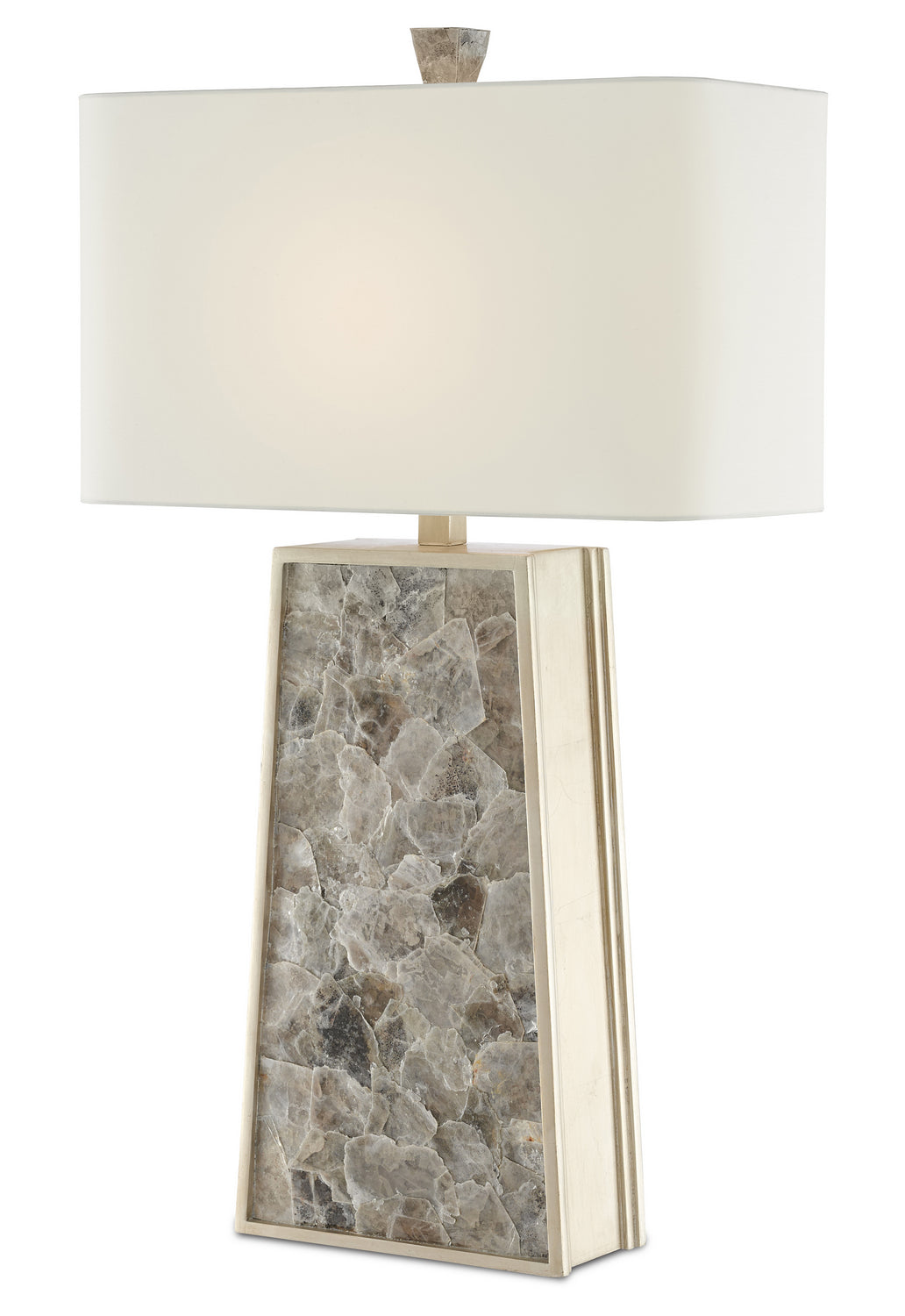 One Light Table Lamp from the Calloway collection in Light Mica/Silver Leaf finish