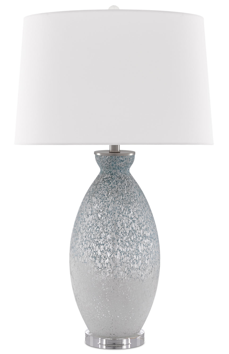 One Light Table Lamp from the Hatira collection in Pale Blue/White finish