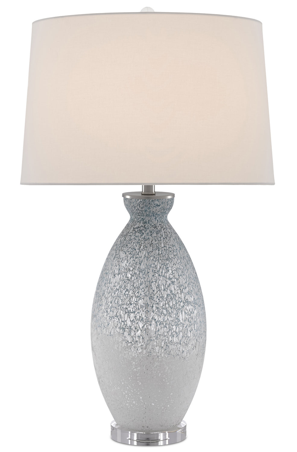 One Light Table Lamp from the Hatira collection in Pale Blue/White finish