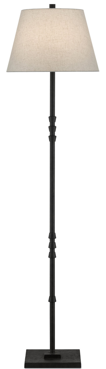 One Light Floor Lamp from the Lohn collection in Molé Black finish