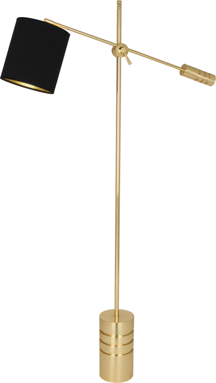 Robert Abbey - 292B - One Light Floor Lamp - Campbell - Modern Brass