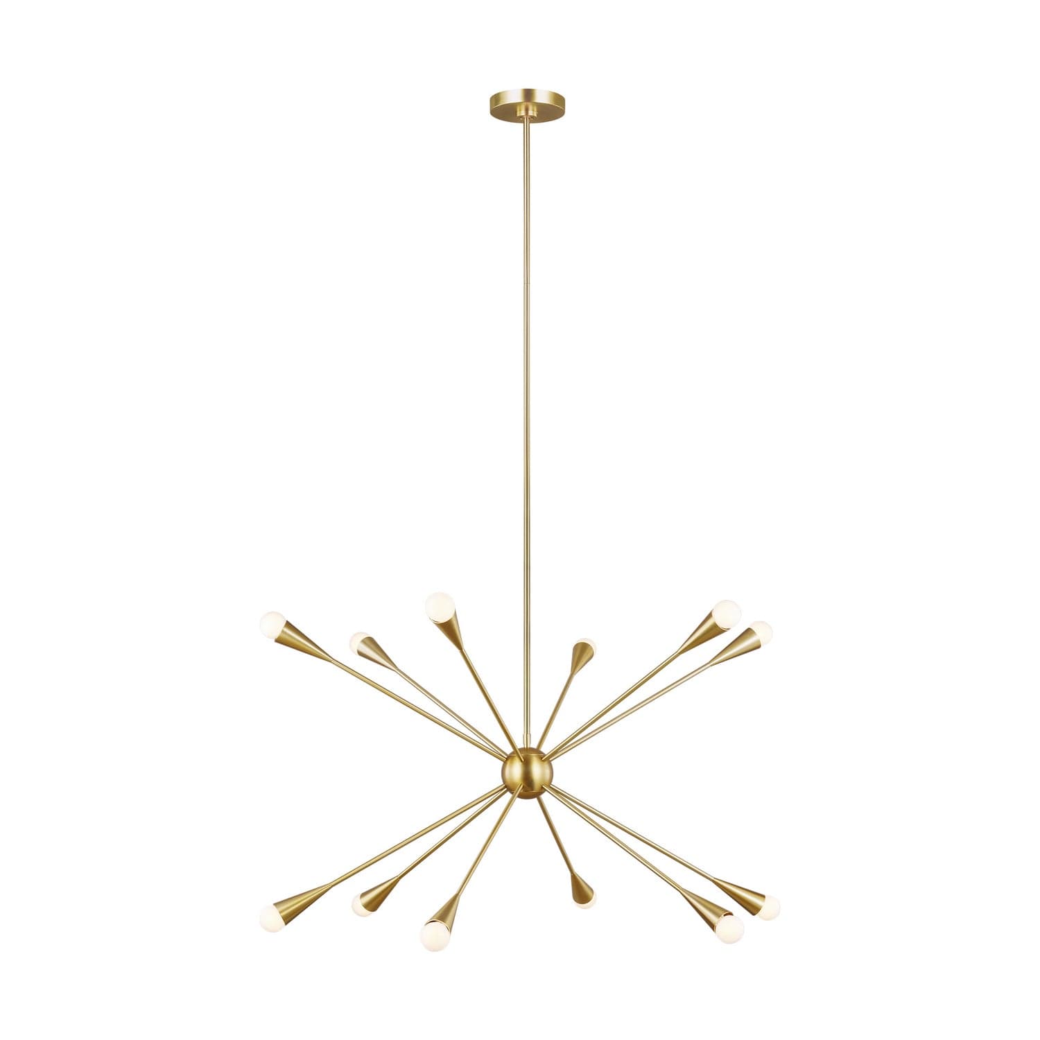 Visual Comfort Studio - EC10312BBS - 12 Light Chandelier - Jax - Burnished Brass