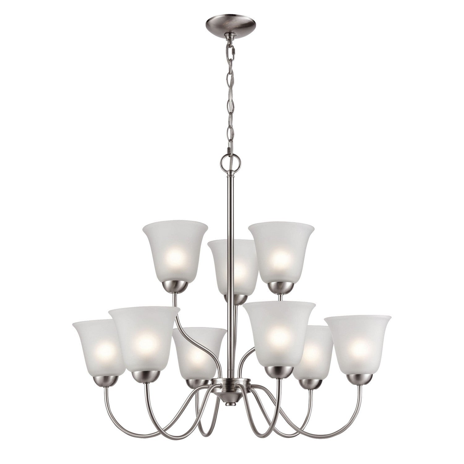 ELK Home - 1209CH/20 - Nine Light Chandelier - Conway - Brushed Nickel