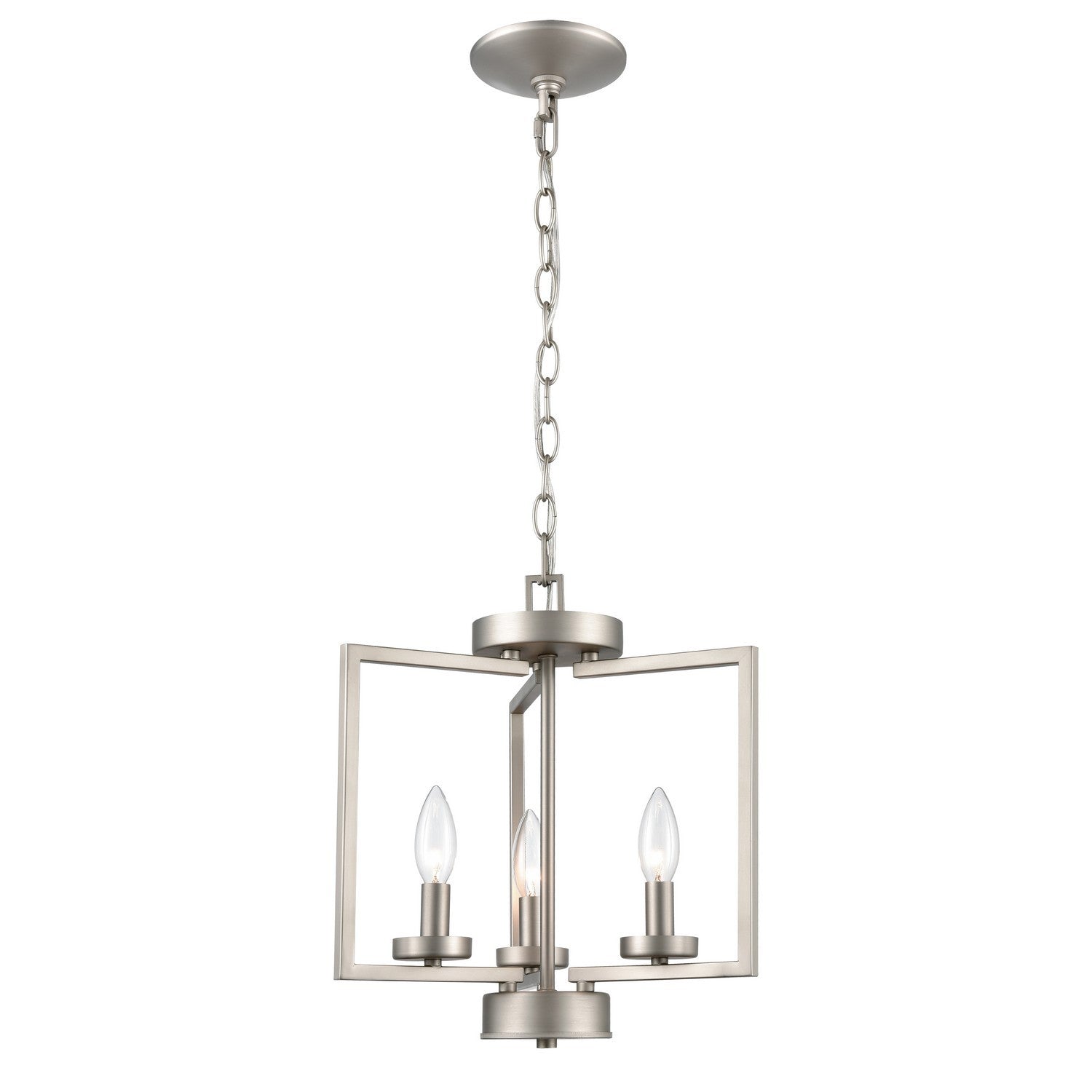 ELK Home - CN240382 - Three Light Semi Flush Mount - West End - Brushed Nickel