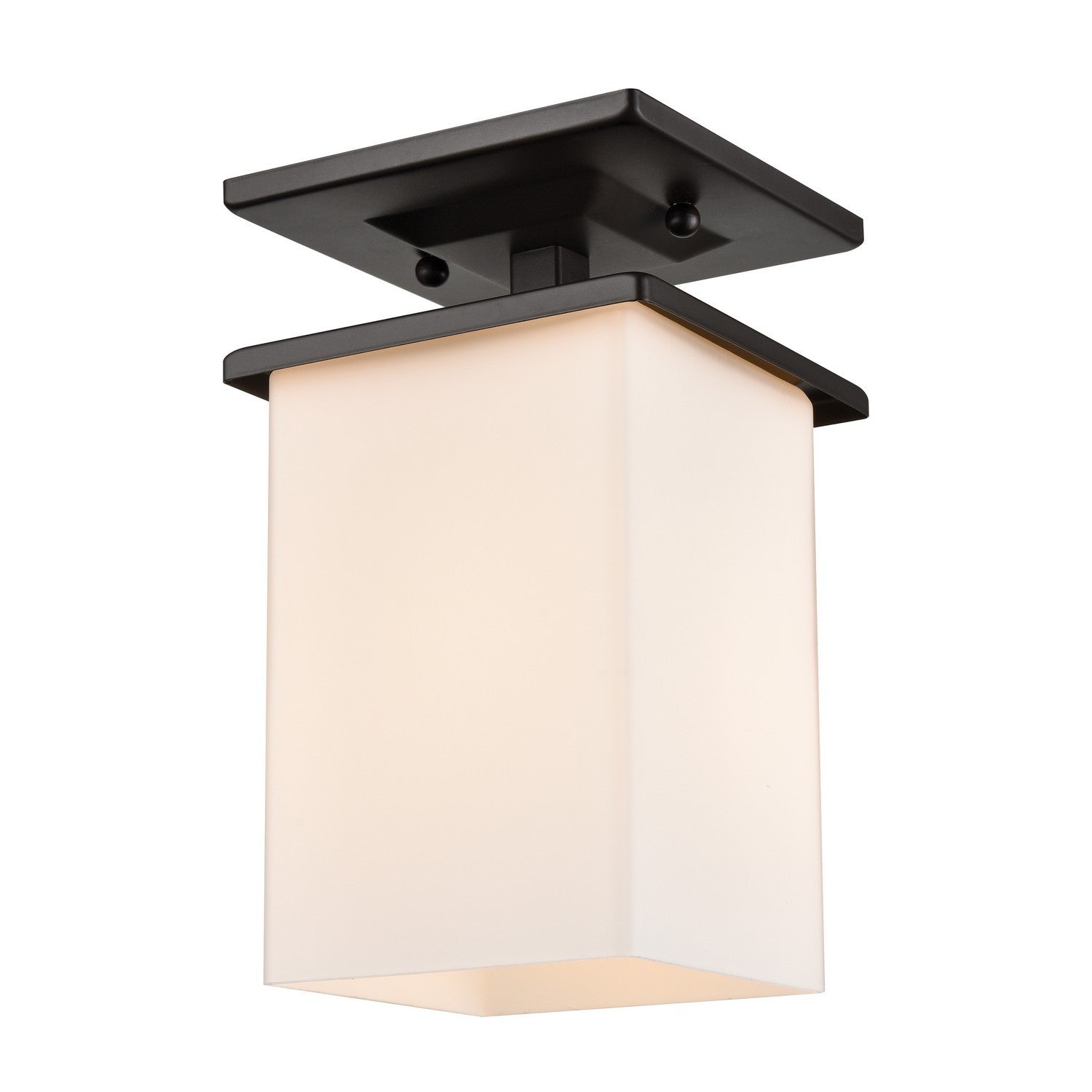 ELK Home - EN110136 - One Light Flush Mount - Broad Street - Textured Matte Black