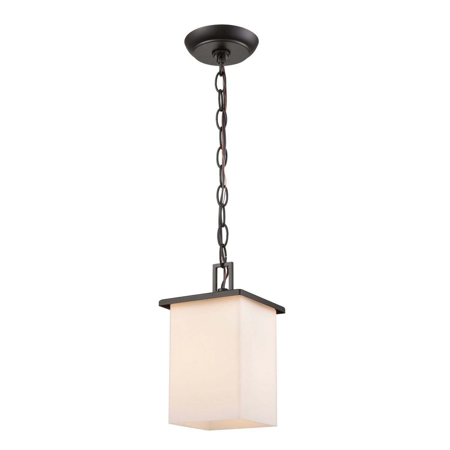 ELK Home - EN110146 - One Light Outdoor Pendant - Broad Street - Textured Matte Black