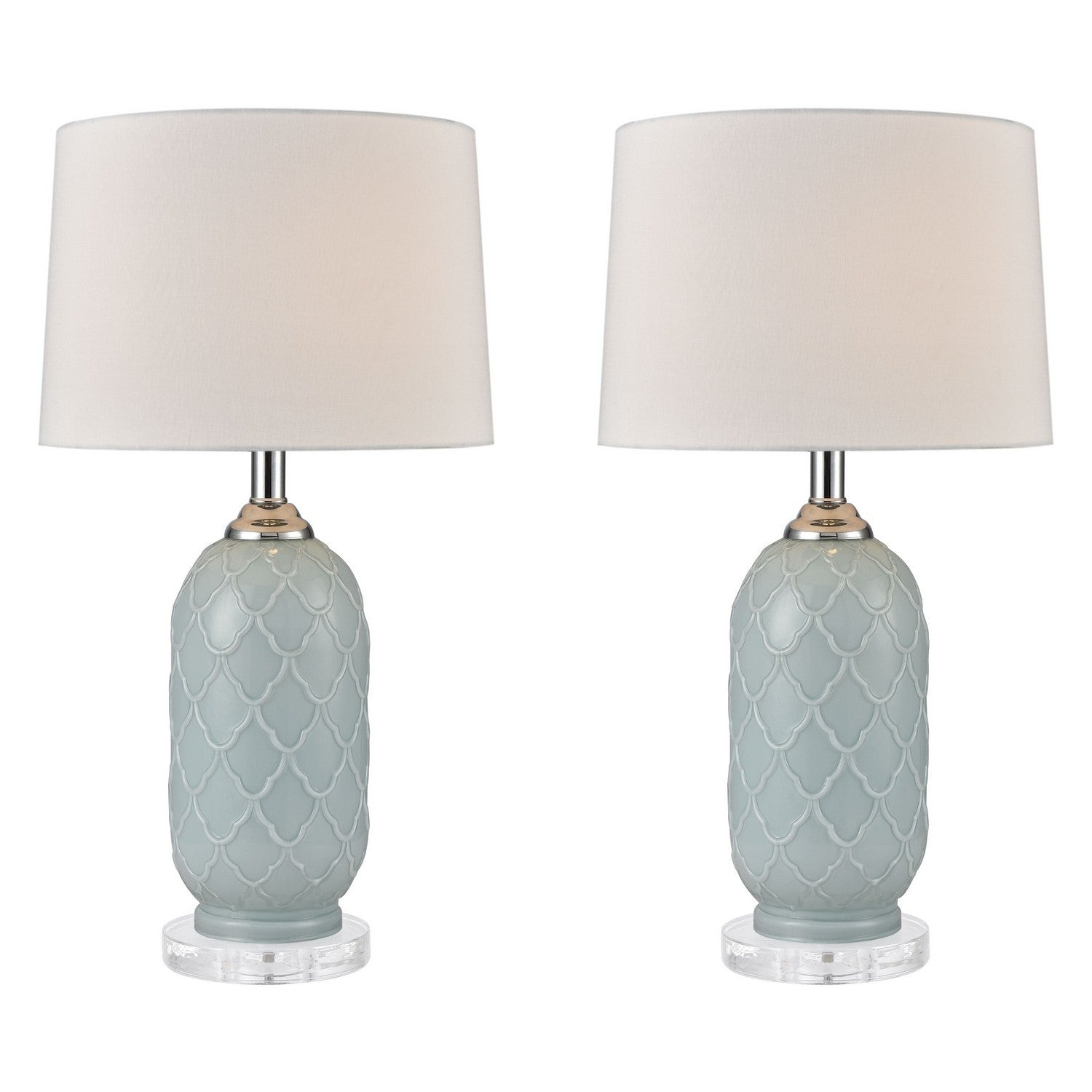 ELK Home - 77099/S2 - Two Light Table Lamp - La Joliette - Pale Blue