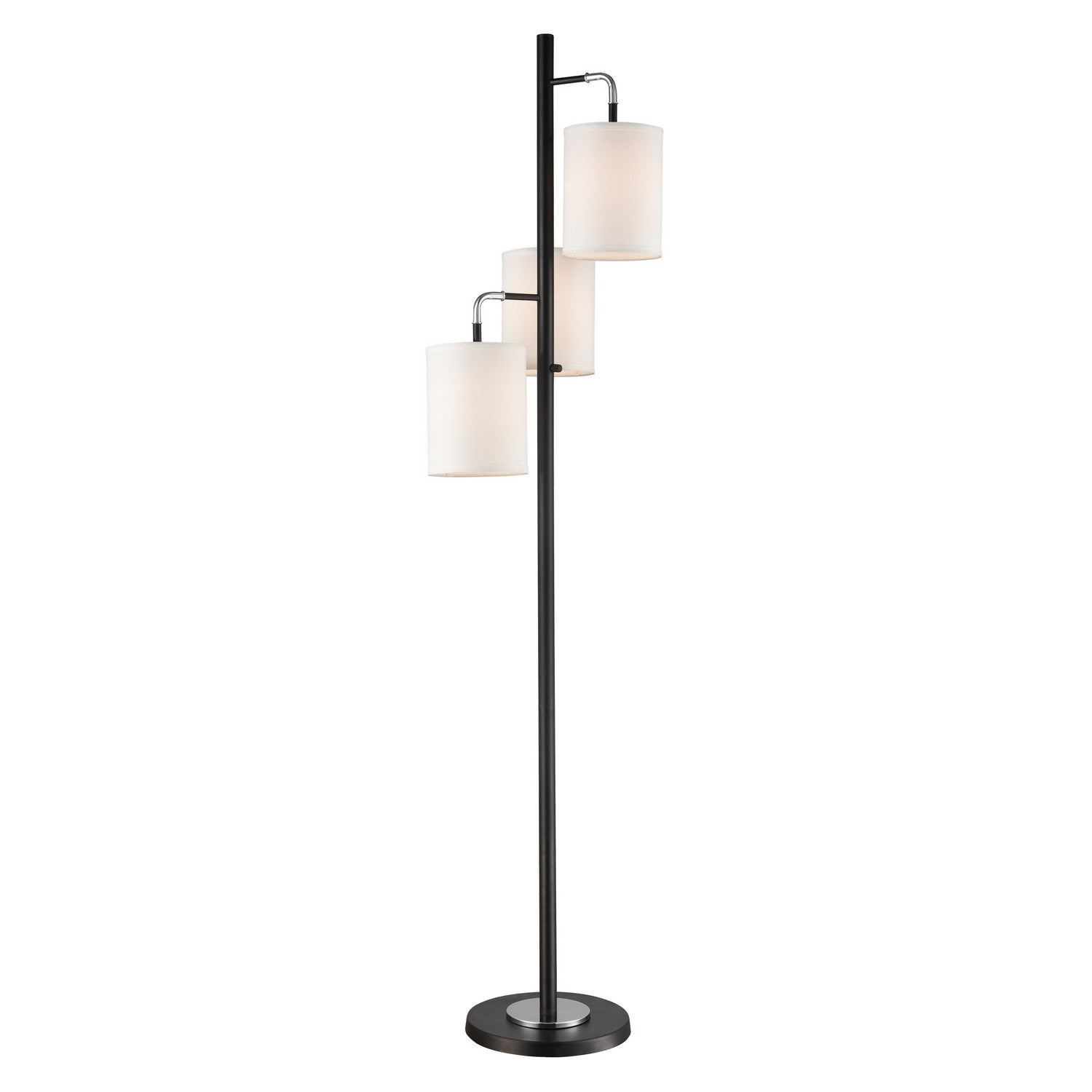 ELK Home - 77101 - Three Light Floor Lamp - Uprising - Black