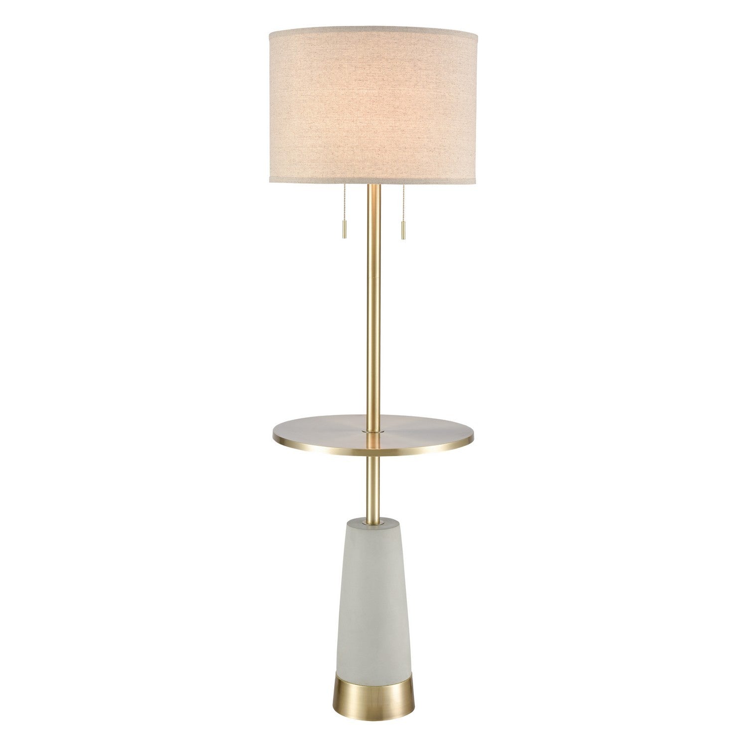 ELK Home - 77129 - Two Light Floor Lamp - Below the Surface - Polished Concrete