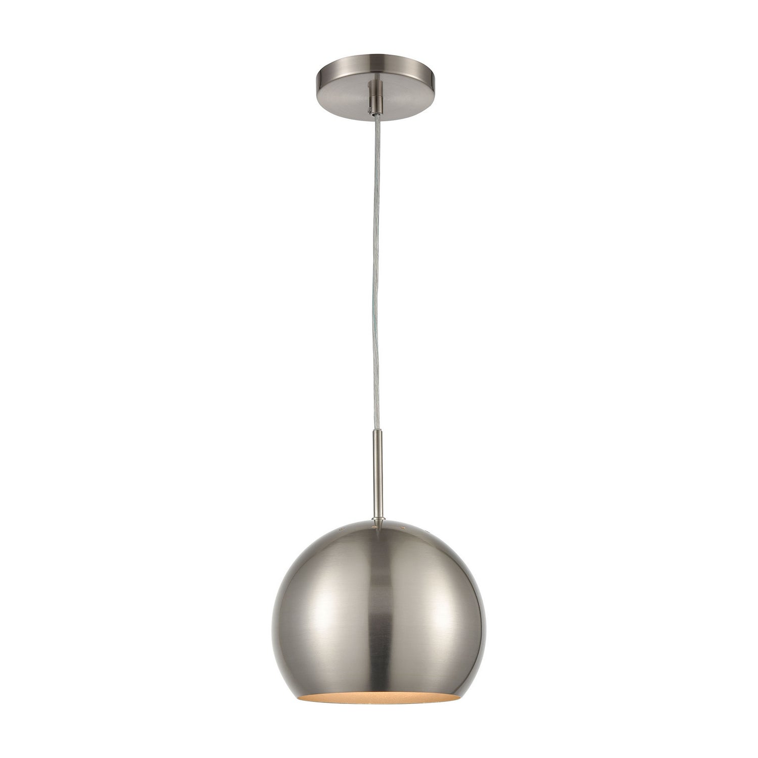 ELK Home - D4325 - One Light Mini Pendant - Salt Rim - Brushed Nickel