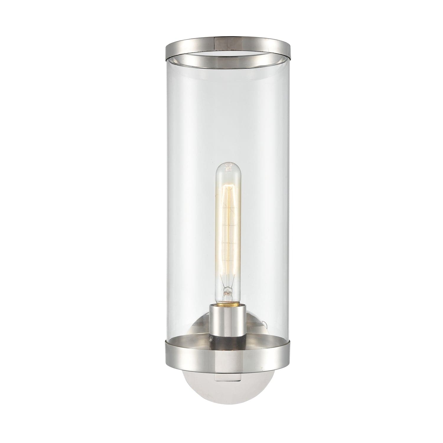 Alora - WV311601PNCG - One Light Bathroom Fixture - Revolve Ii - Clear Glass/Polished Nickel