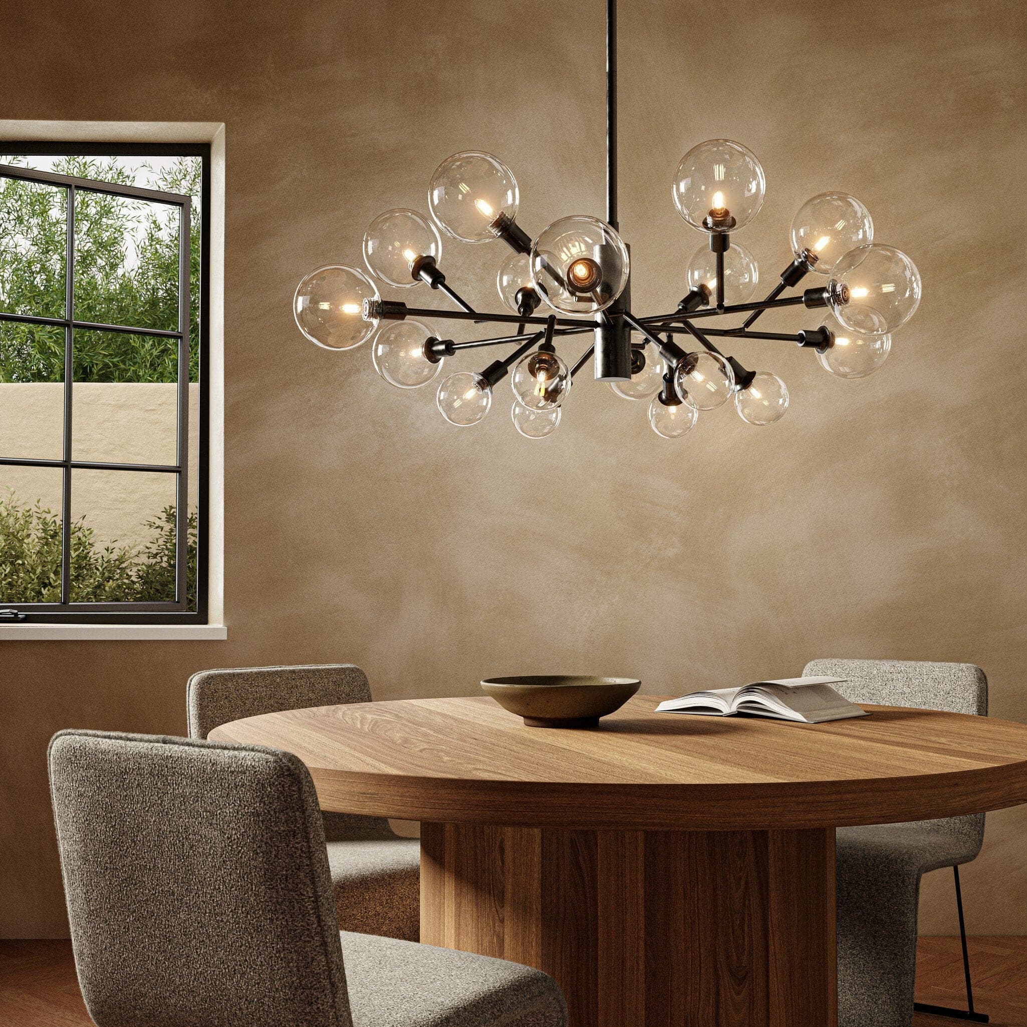 Pellman Chandelier - Flat Black