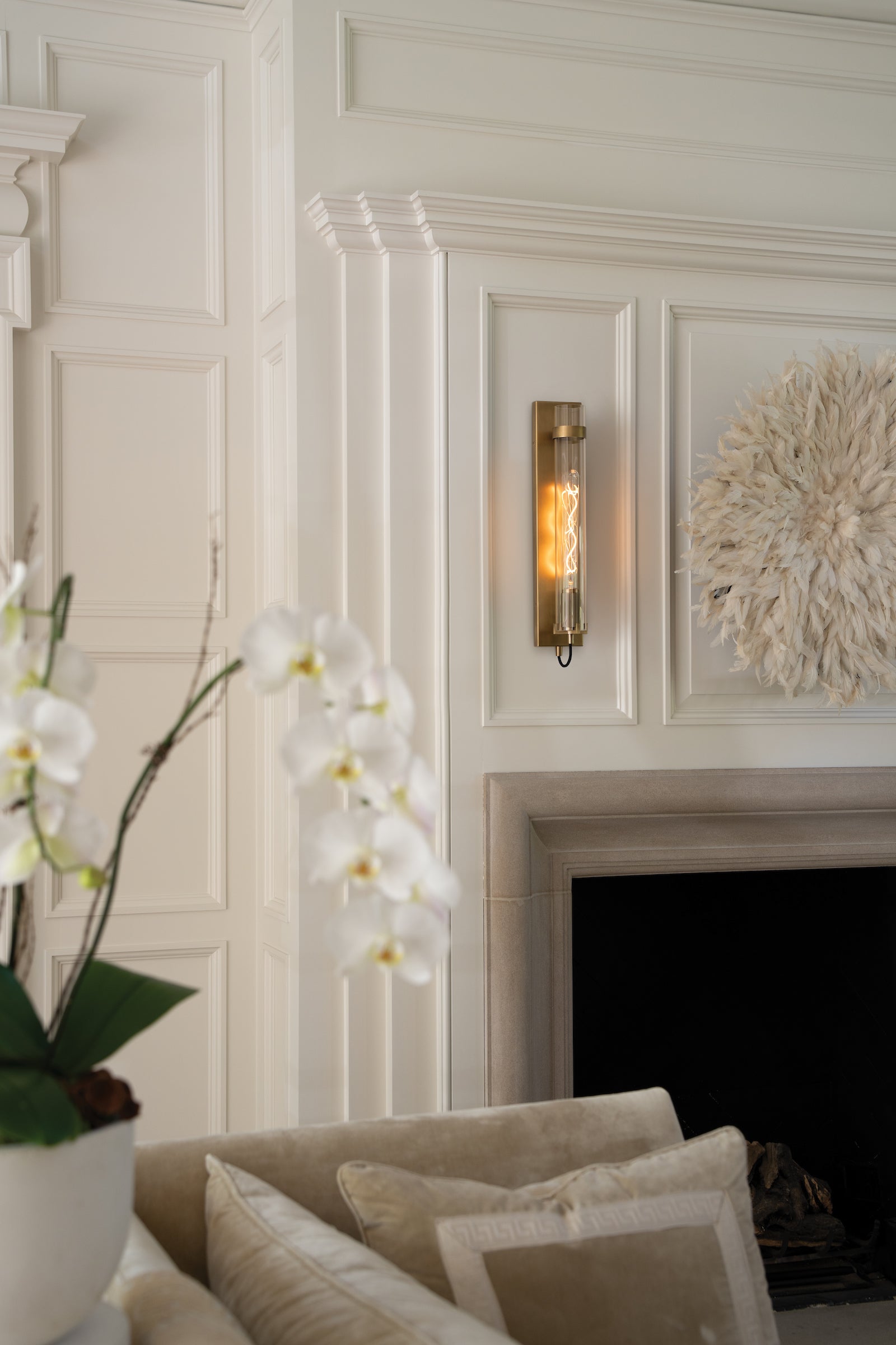 LED Wall Sconce from the Ryden collection in Heritage Brass finish