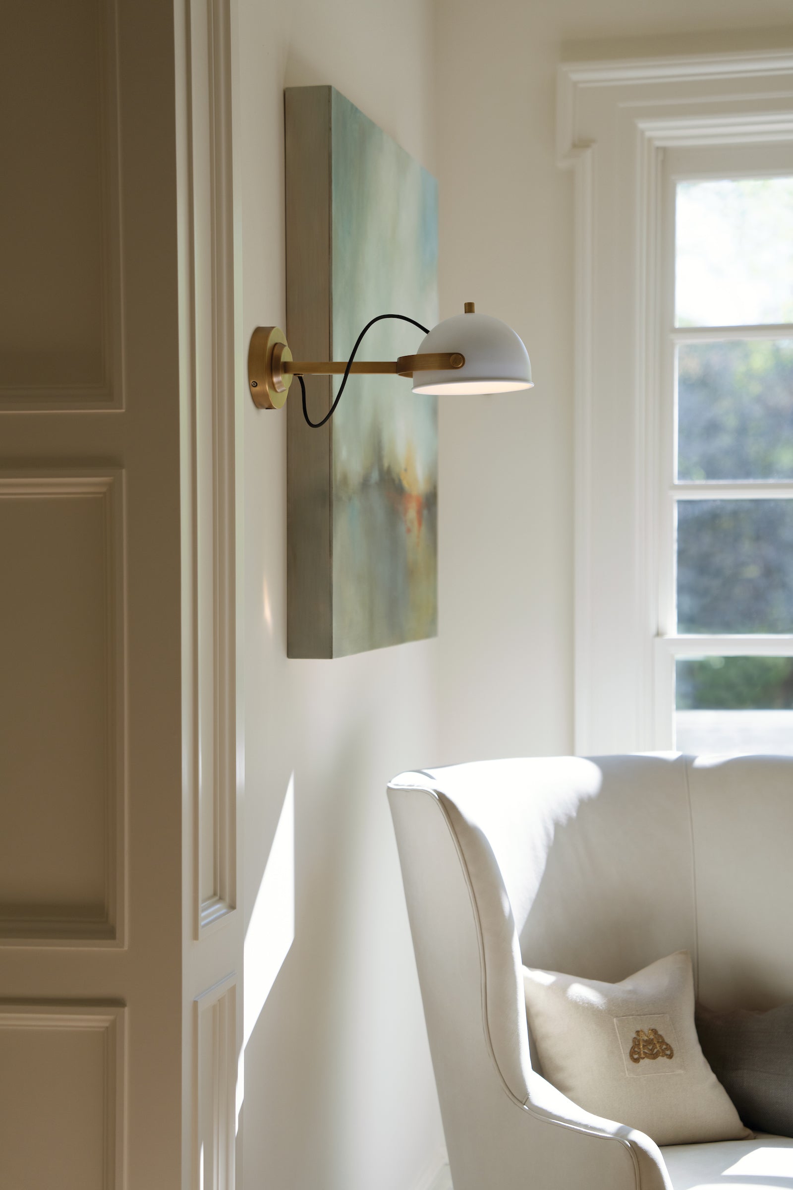 LED Wall Sconce from the Spence collection in Chalk White finish