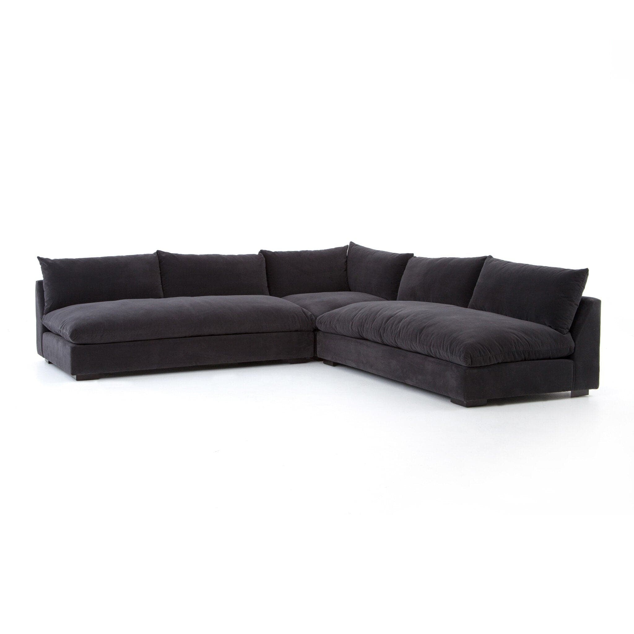 Grant 3-Piece Sectional - Henry Charcoal