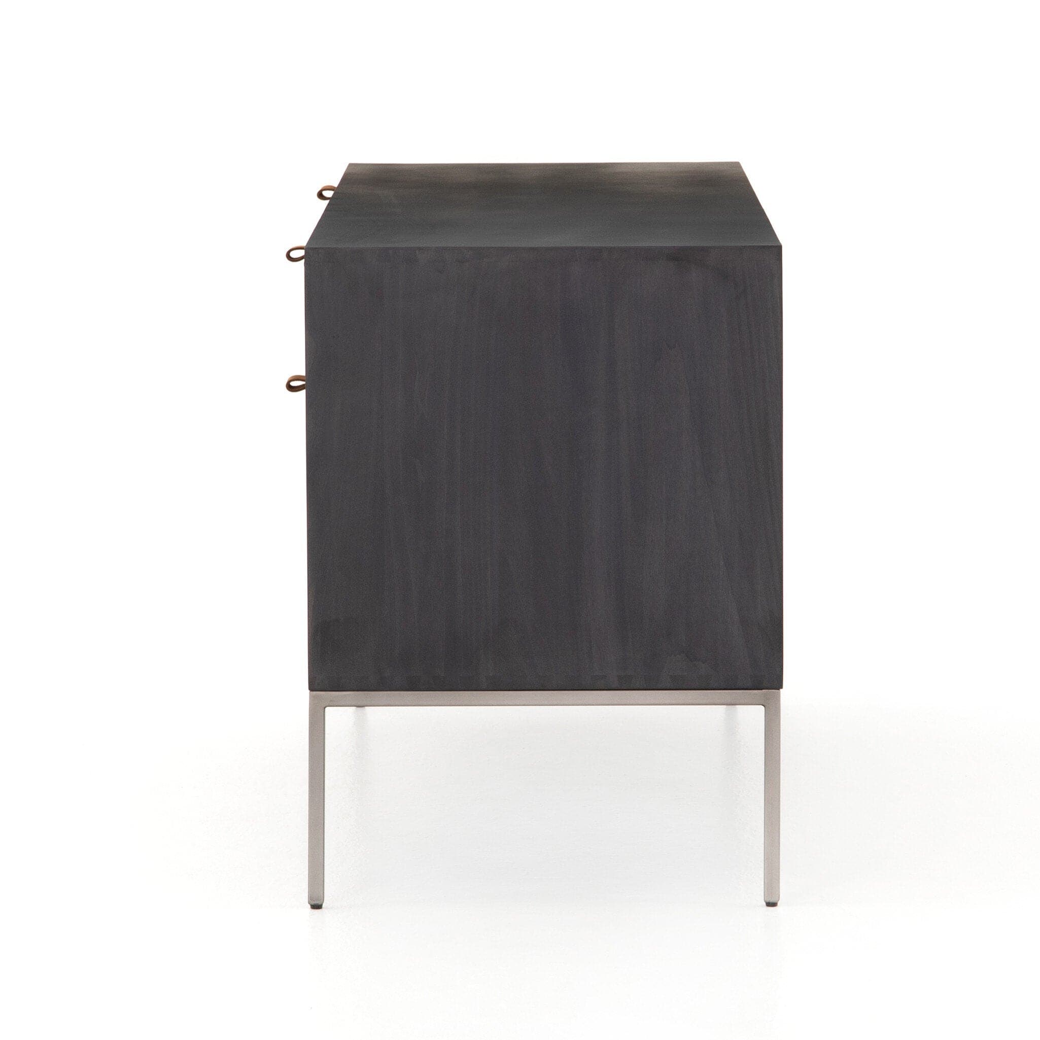 Trey Modular Filing Credenza - Black Wash Poplar