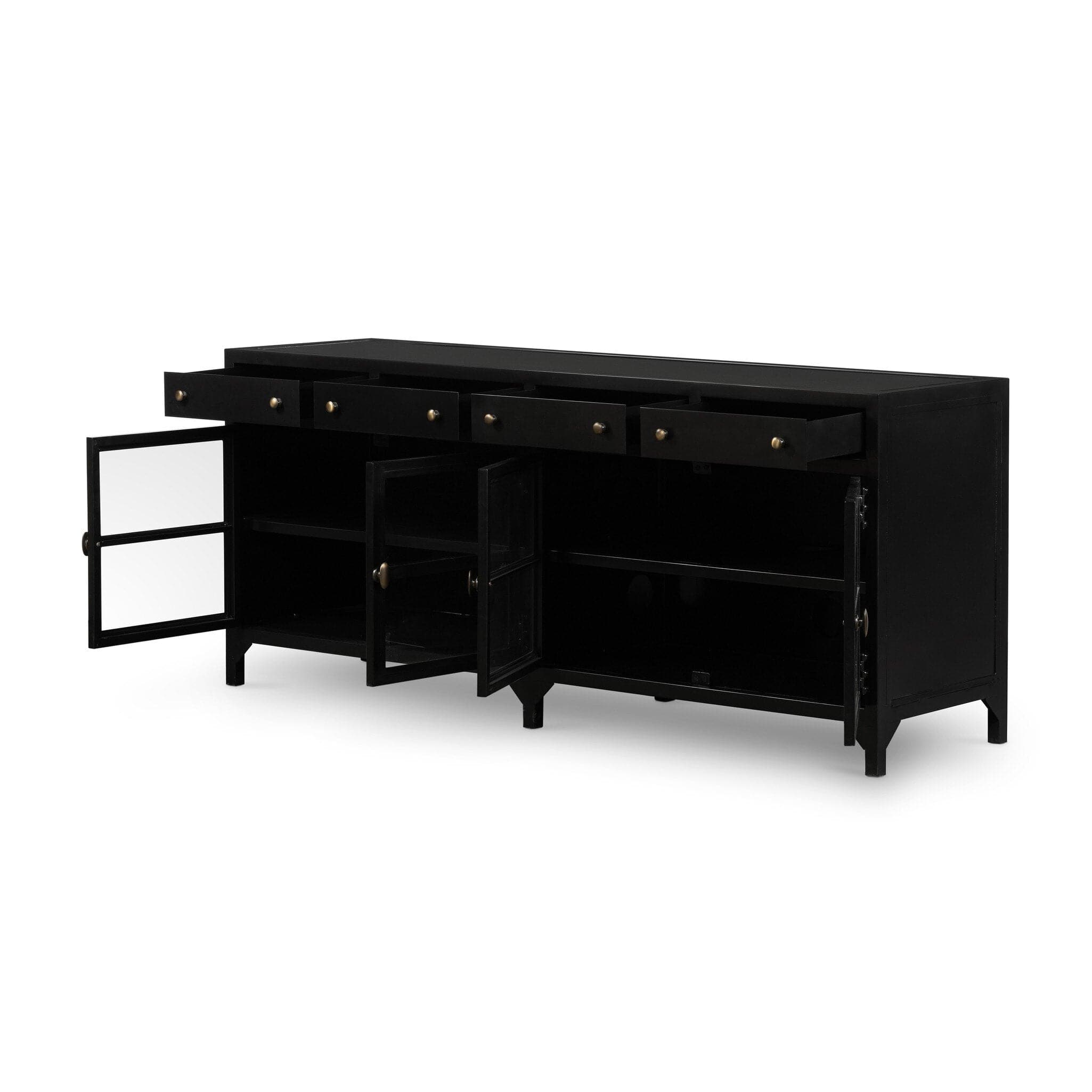 Shadow Box Media Console - Black