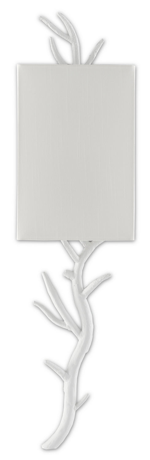 One Light Wall Sconce from the Baneberry collection in Gesso White finish