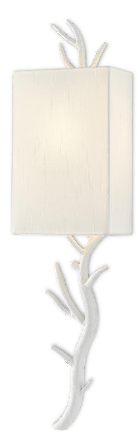 One Light Wall Sconce from the Baneberry collection in Gesso White finish